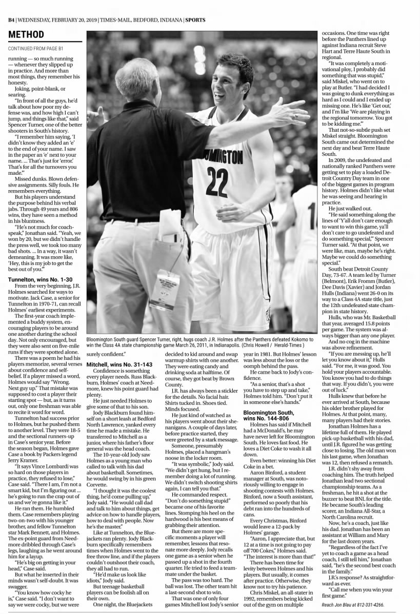 Holmes’ Players Share on His Coaching Style