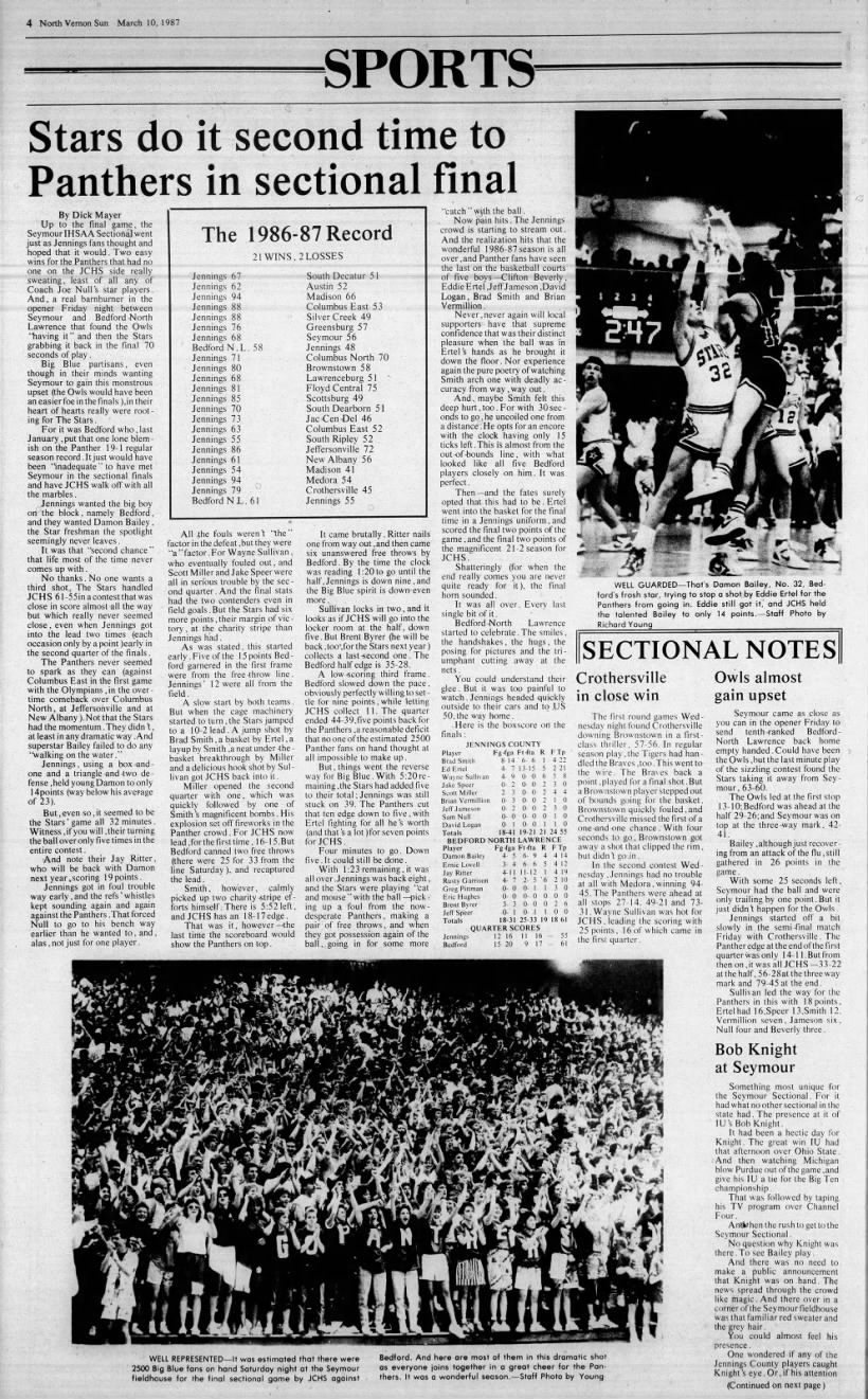 BNL takes1987 Seymour Sectional