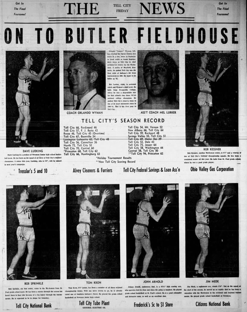 Tell City: Three Regional Titles with Coach “Gunner” Wyman