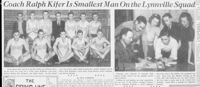 Lynnville a Powerhouse in Warrick County–winning sectional & regional in 1940