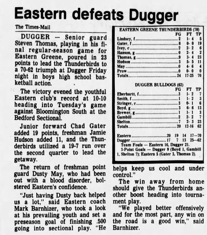 Dusty May Day! May had strong feelings as an 8th grader about sectional changes….3rd Article