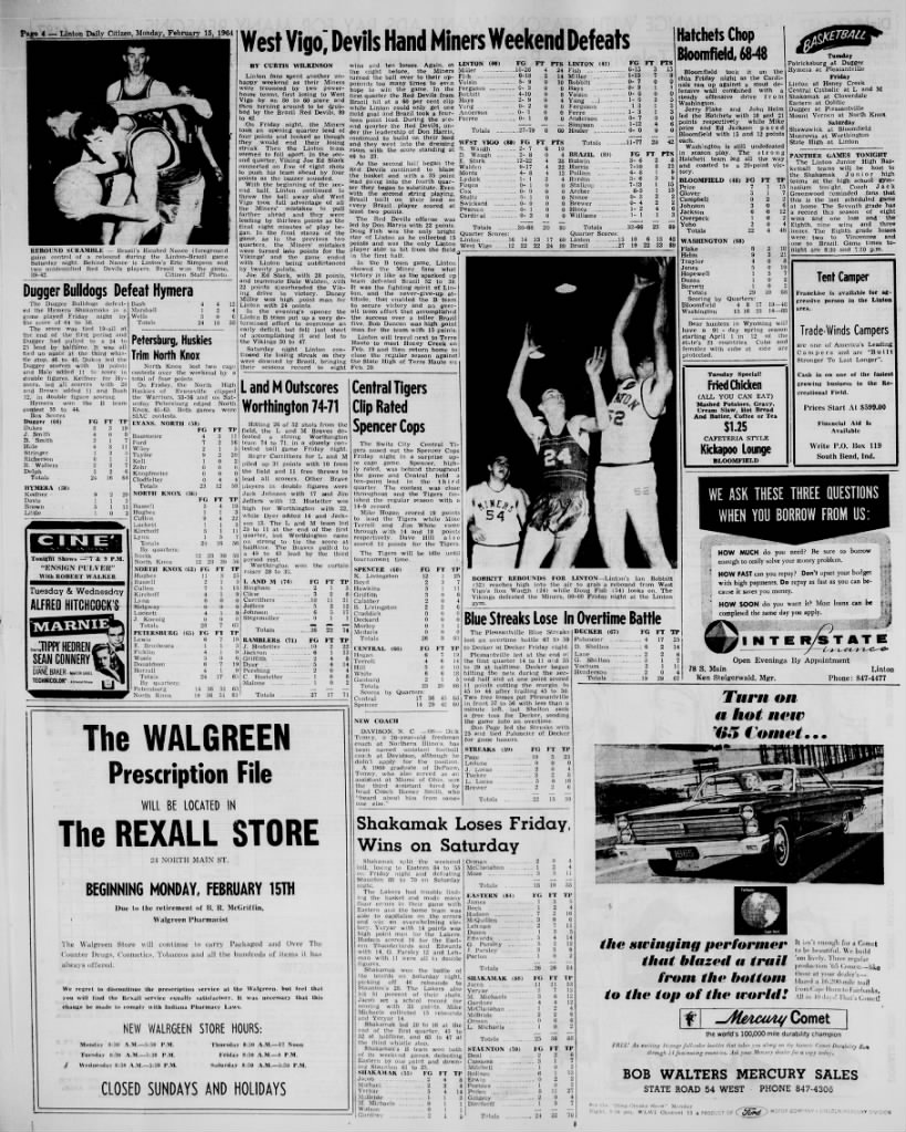 Linton Daily Citizen Feb. 15 1965
