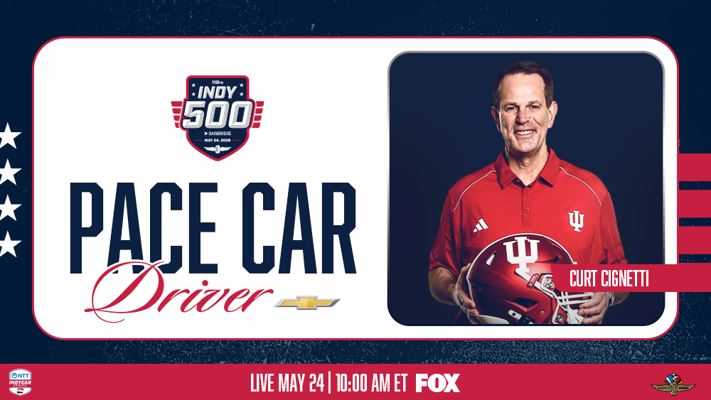 Cignetti Drives Pace Car In 2026: Cameron, Davie, and Tiller Are 500 Parade Marshals in 1997: