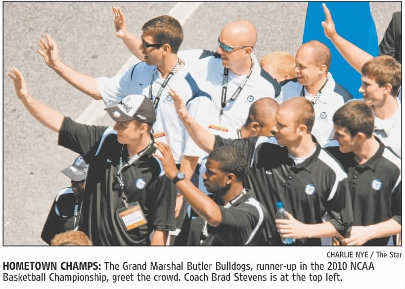 Last of Grand Marshal Posts! 2009-Dick Vitale; 2010 Butler Bulldogs; 2013 Indiana Fever