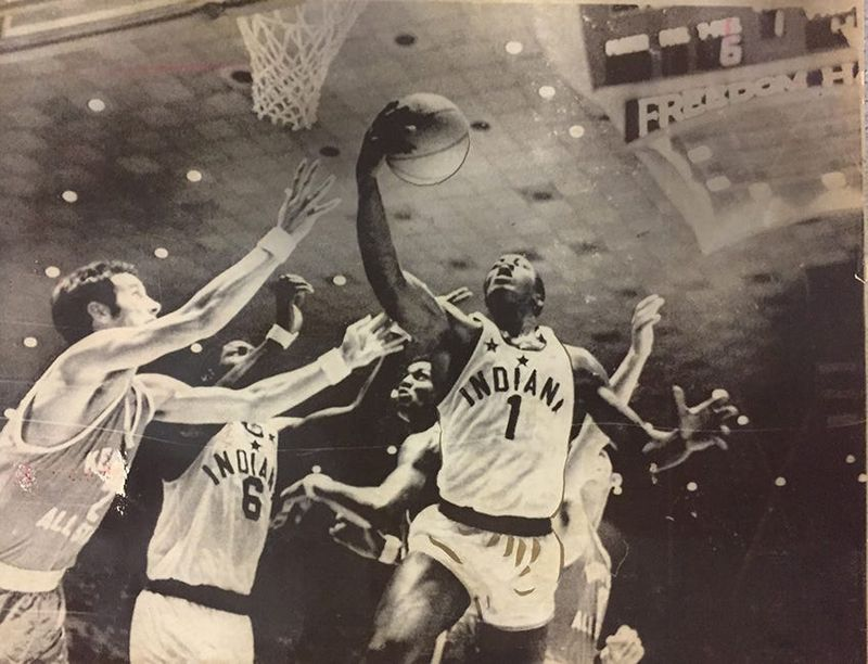 George McGinnis of Indianapolis Washington scores 53 in 1969 All-Star Game
