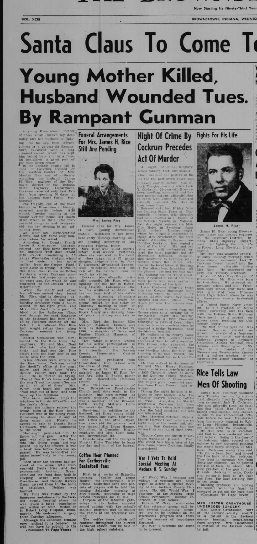 From Basketball Star, to Murderer, to Sports Editor for Prison Paper: the Path of Brownstown’s Jack Cockrum