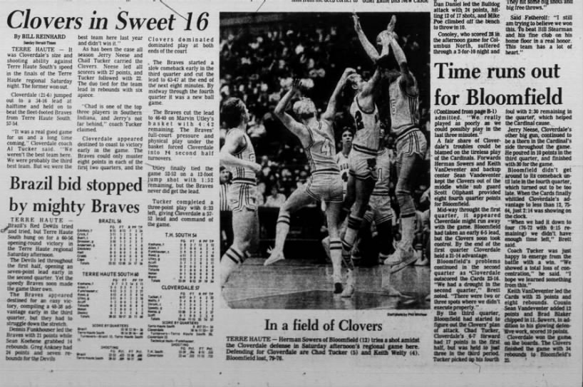 1983 Terre Haute Regional: Cloverdale wins!