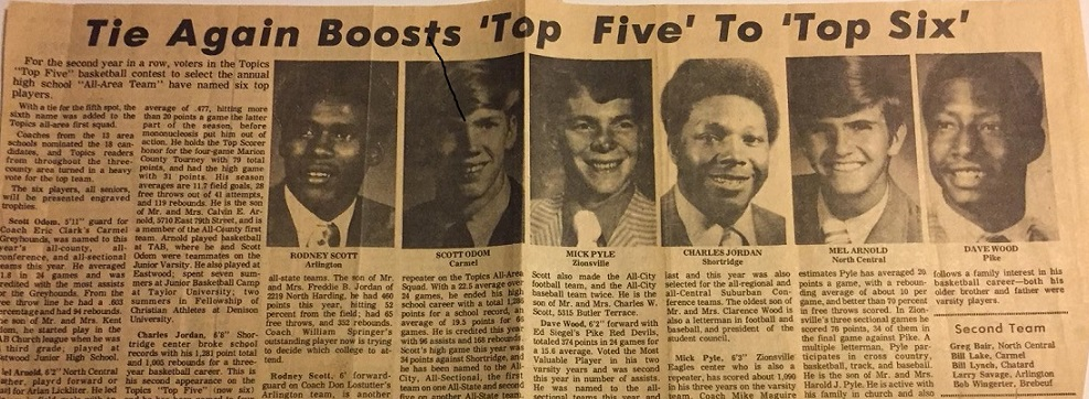 ALL AREA top Six  1972